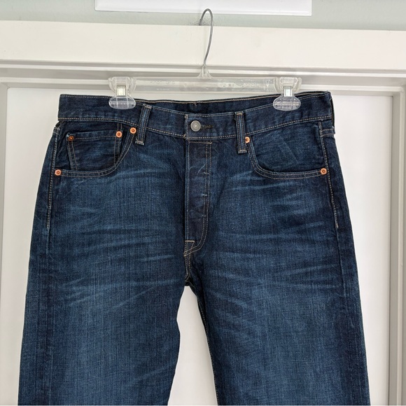 Levis 501 Original Fit Jeans Size 34x32 - Picture 3 of 6